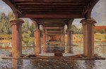 Under the Bridge at Hampton Court - Oil Painting Reproduction On Canvas