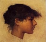 Head of Ana-Capri Girl - Oil Painting Reproduction On Canvas