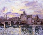 The Bridge at Moret at Sunset - Oil Painting Reproduction On Canvas
