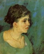 Portrait of a Woman in Blue - Oil Painting Reproduction On Canvas