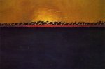 Sunset, Gray-Blue High Tide - Felix Vallotton Oil Painting
