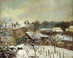 Snow Effect at Louveciennes - Alfred Sisley Oil Painting