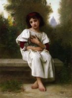 In the Garden -Elizabeth Jane Gardner Bouguereau Oil Painting