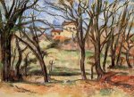 House behind Trees on the Road to Tholonet - Paul Cezanne Oil Painting