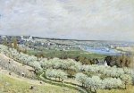 The Terrace at Saint-Germain, Spring - Alfred Sisley Oil Painting