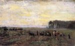 Haying Scene - Theodore Clement Steele Oil Painting