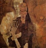 The Self-Seers II - Egon Schiele Oil Painting