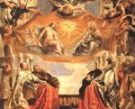 The Trinity Adored By The Duke Of Mantua And His Family - Peter Paul Rubens Oil Painting