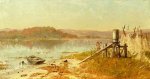 A Fisherman's Windlass, sketch on the Hudson - Thomas Worthington Whittredge Oil Painting