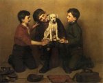 The Foundling - John George Brown Oil Painting