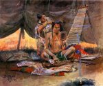 The Beauty Parlor - Charles Marion Russell Oil Painting