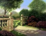 The Gate of a Park - Oil Painting Reproduction On Canvas