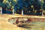 Pool in the Garden of La Granja - John Singer Sargent oil painting