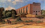 Aqueduct at Marly - Alfred Sisley Oil Painting