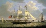 A Mail Packet with Other Shipping off Liverpool - Robert Salmon Oil Painting