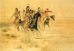 Indian Hunt - Charles Marion Russell Oil Painting