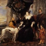 Portrait of Lady Arundel with her Train - Peter Paul Rubens oil painting