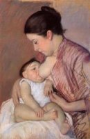 Motherhood - Mary Cassatt oil painting,