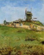 Le Moulin de la Gallet - Vincent Van Gogh Oil Painting