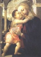 Madonna and Child (Madonna della Loggia) - Sandro Botticelli oil painting
