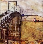 The Bridge - Egon Schiele Oil Painting