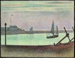 The Channel at Gravelines, Evening - Georges Seurat Oil Painting