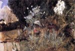 Flower Sketch for 'The Enchanted Garden - Oil Painting Reproduction On Canvas