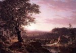 July Sunset, Berkshire County, Massachusetts - Frederic Edwin Church Oil Painting