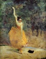 The Spanish Dancer - Henri De Toulouse-Lautrec Oil Painting