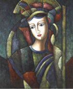 The Madonna (Stained Glass Style) - Oil Painting Reproduction On Canvas