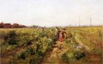 In the Berry Field - Theodore Clement Steele Oil Painting