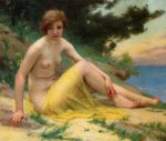Nude at the Beach - Guillaume Seignac Oil Painting
