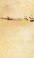 Beach Scene II - James Abbott McNeill Whistler Oil Painting