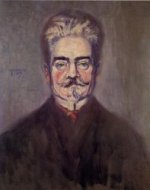Portrait of Leopold Czihaczek - Egon Schiele Oil Painting