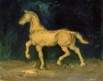 Plaster Statuette of a Horse - Vincent Van Gogh Oil Painting