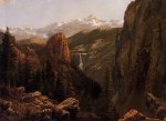 Nevada Falls, Yosemite - Albert Bierstadt Oil Painting