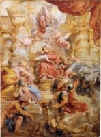 King James I of England - Peter Paul Rubens Oil Painting