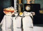 The Black Clock - Paul Cezanne Oil Painting,