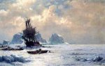Caught in the Ice - William Bradford Oil Painting