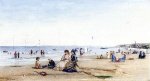 Trouville Beach - Conrad Wise Chapman Oil Painting