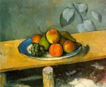 Peaches, Pears and Grapes - Paul Cezanne Oil Painting