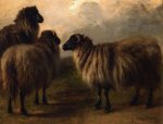 Three Wooly Sheep - Rosa Bonheur Oil Painting