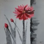 Decorative flower painting