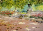 Sunlight and Shadow in Prospect Park - William Merritt Chase Oil Painting