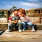 First Kiss - Donald Zolan Oil Painting