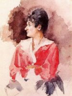 Profile of an Italian Woman - Oil Painting Reproduction On Canvas