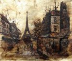 Impressionism Landscape #422 - Classical Eiffel Tower