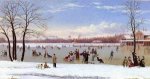 Skating in the Bois de Boulogne - Conrad Wise Chapman Oil Painting