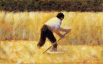 The Mower - Georges Seurat Oil Painting