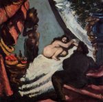 A Modern Olympia (Pasha) - Paul Cezanne oil painting